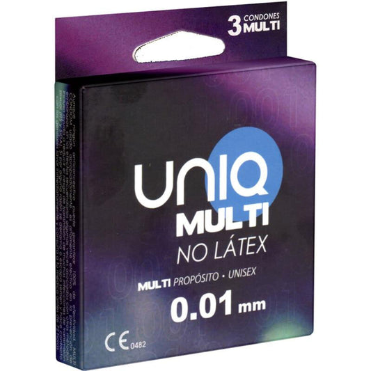 UNIQ - MULTI PRESERVATIVOS SEM LÁTEX 3 UNIDADES