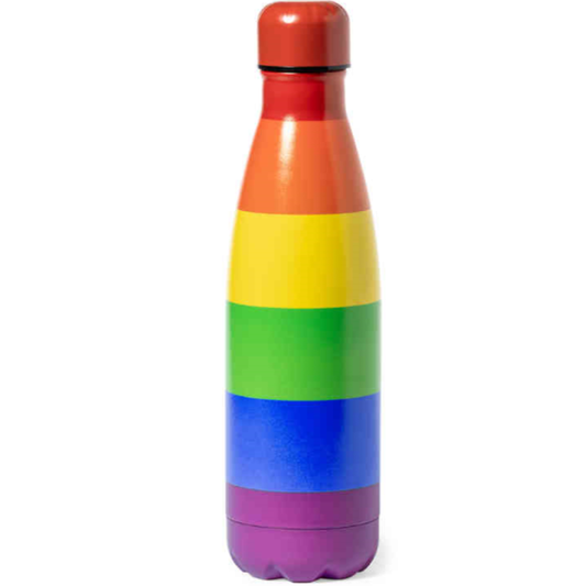 ORGULHO - AQUECEDOR DE ÁGUA DE METAL COM A BANDEIRA LGBT