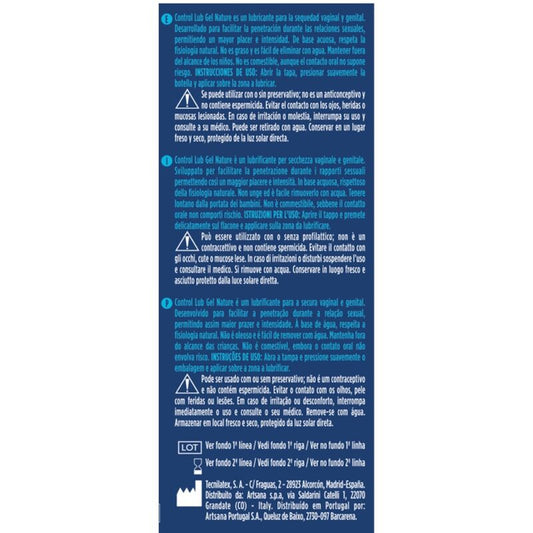 CONTROL - GEL LUBRIFICANTE NATURAL 75 ML