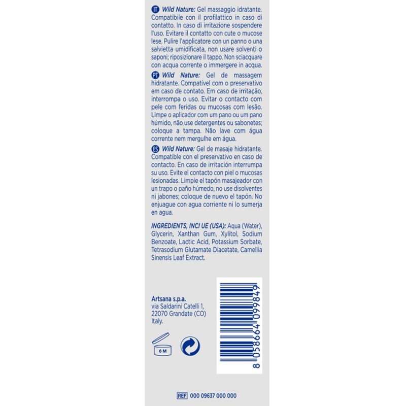 CONTROL - GEL DE MASSAGEM 3 EM 1 WILD NATURE 200 ML