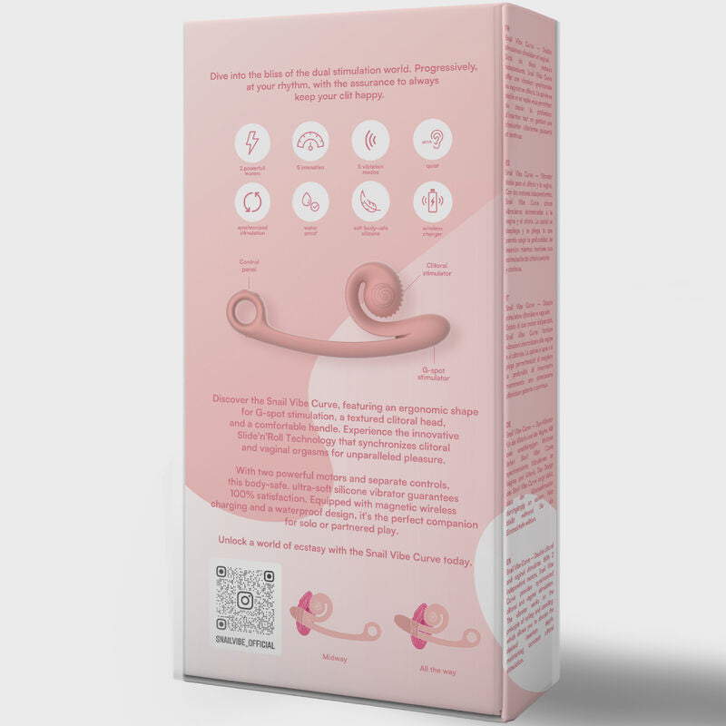 SNAIL VIBE - VIBRADOR CURVE NARANJA