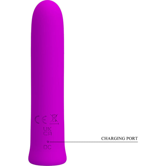 PRETTY LOVE - VIBRADOR CURTIS MINI SUPER POWER 12 VIBRAÇÕES EM SILICONE ROXO
