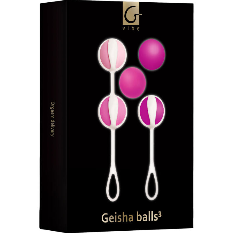 G-VIBE - CONJUNTO DE 5 BOLAS GEISHA 3 ROSA