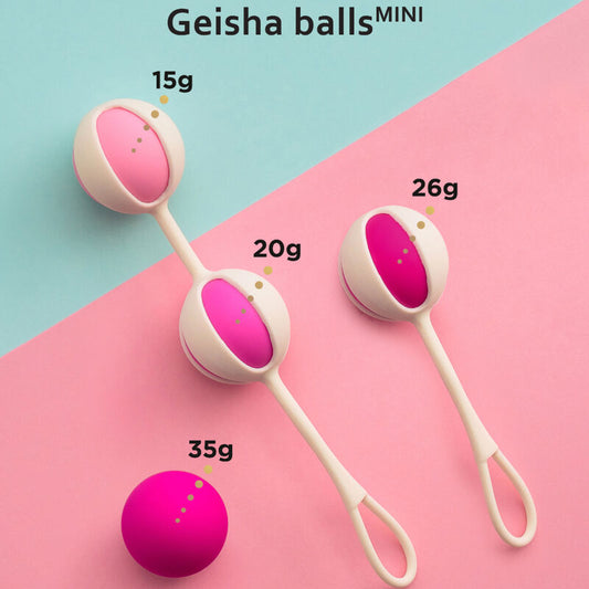 G-VIBE - CONJUNTO DE 4 MINI BOLAS DE GEISHA ROXAS