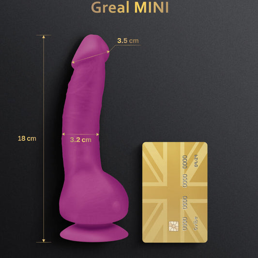 G-VIBE - GREAL MINI VIBRADOR DE SILICONE FÚCSIA DILDO