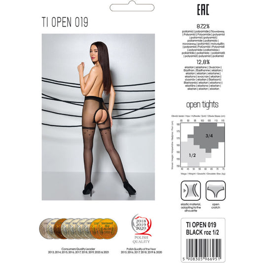 PASSION - TIOPEN 019 CALÇA PRETA 1/2 20 DEN