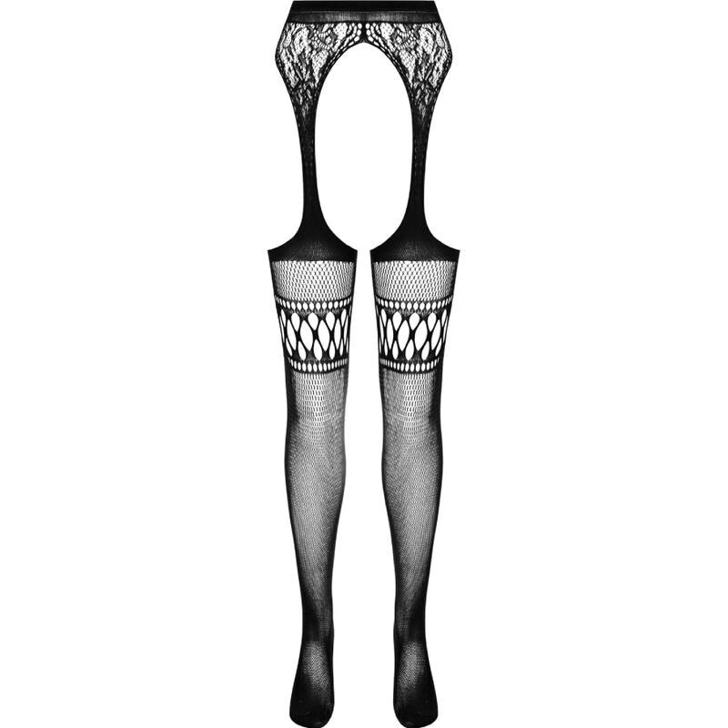 PASSION - MEIA-CALÇA PRETA COM LIGA S026 TAMANHO ÚNICO