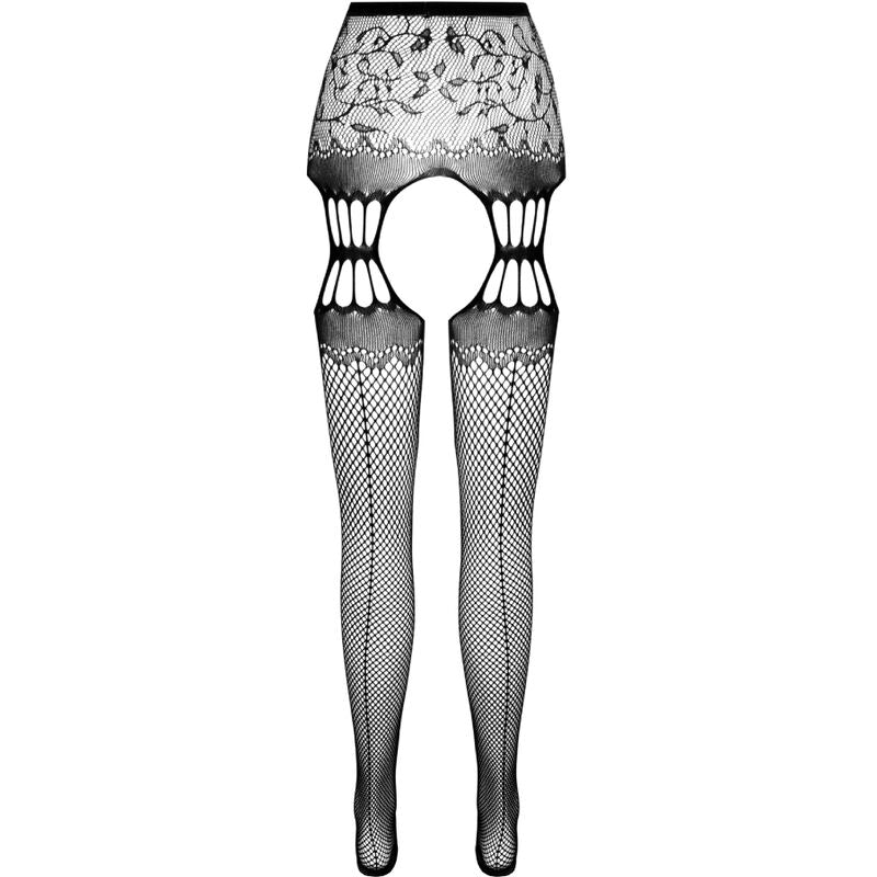 PASSION - MEIA-CALÇA PRETA COM LIGA S027 TAMANHO ÚNICO