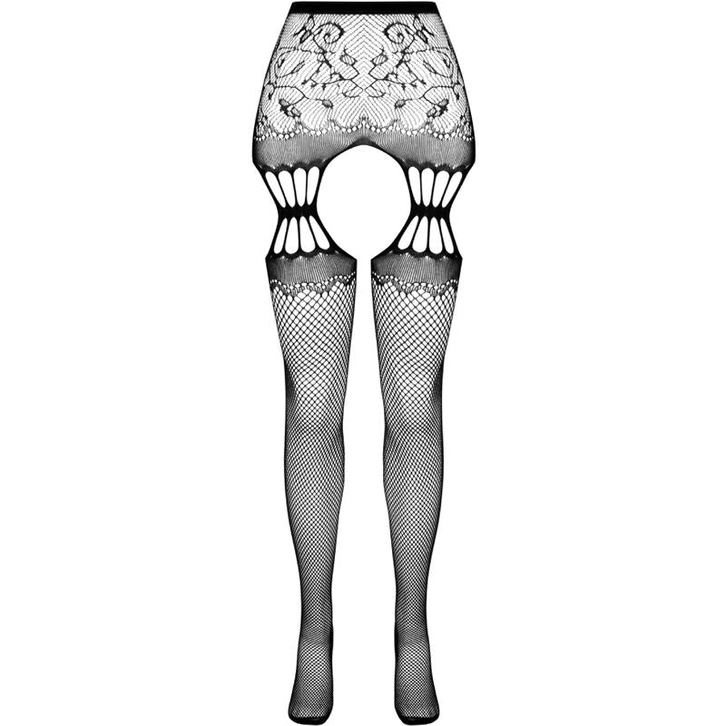 PASSION - MEIA-CALÇA PRETA COM LIGA S027 TAMANHO ÚNICO