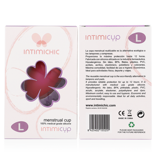 INTIMICHIC - COPO MENSTRUAL DE SILICONE MÉDICO - TAMANHO G