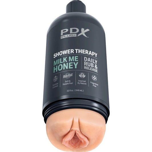 PDX PLUS - MASTURBADOR STROKER DESIGN DISCRETO DO FRASCO DE SHAMPOO MILK ME HONEY