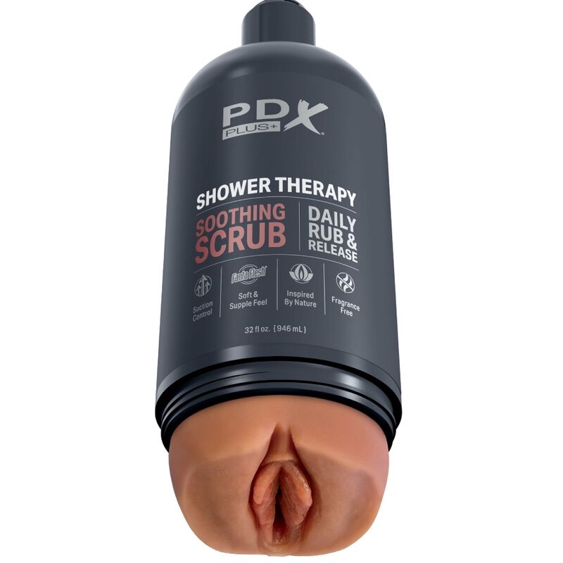 PDX PLUS - STROKER MASTURBADOR DISCRETO FRASCO DESIGN ESFOLIANTE CALMANTE CANDY SHAMPOO
