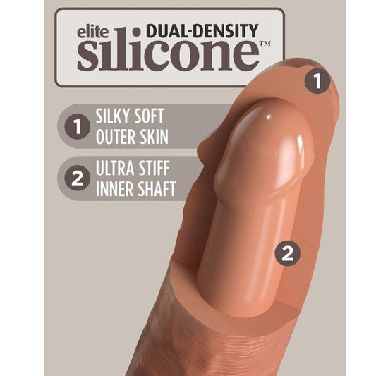 KING COCK - ARREIO AJUSTÁVEL ELITE CONFORTÁVEL COM DILDO DE 17,8 CM
