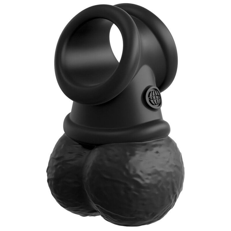 KING COCK - ELITE KIT DELUXE ADJUSTABLE HARNESS RING WITH TESTICLES & 8 INCH DILDO