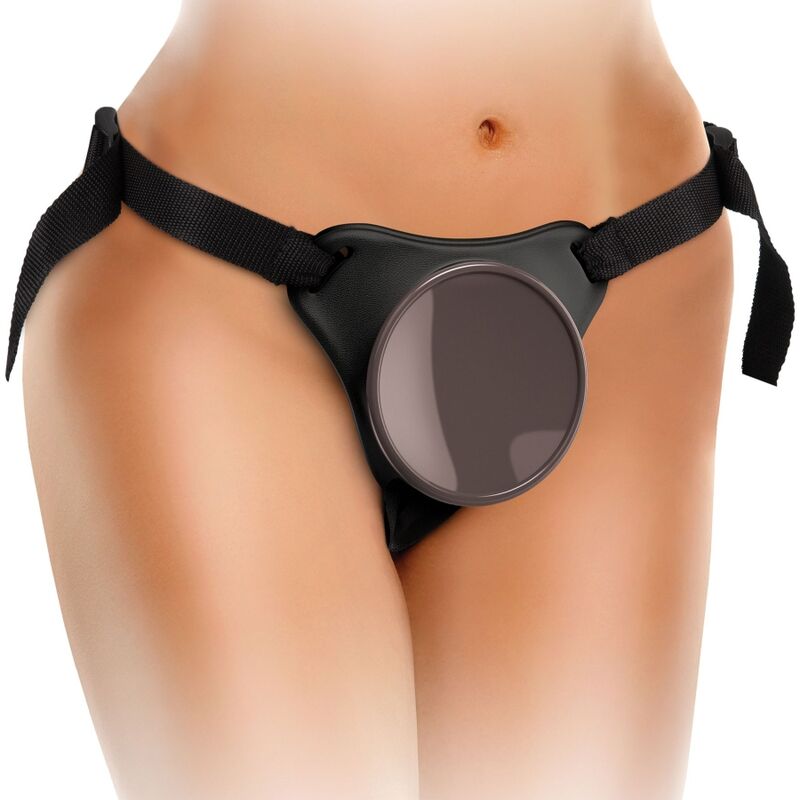 KING COCK - ELITE KIT DELUXE ADJUSTABLE HARNESS RING WITH TESTICLES & 8 INCH DILDO