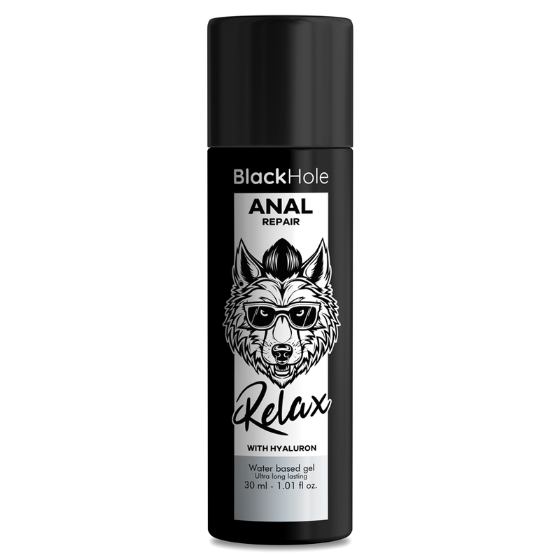 BLACK HOLE - RELAX REPARADOR ANAL À BASE DE ÁGUA COM HIALURON 30 ML