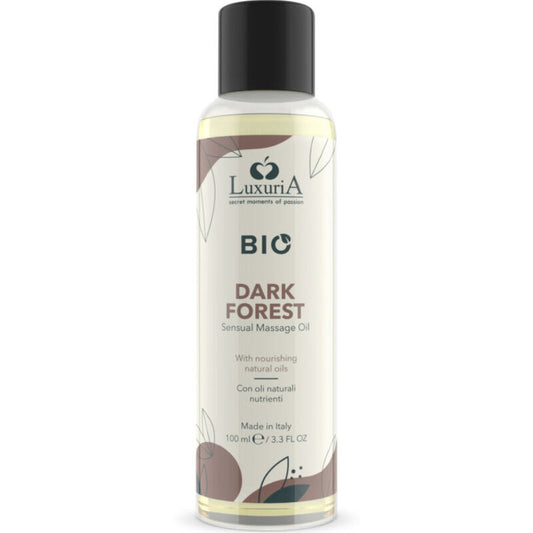 INTIMATELINE LUXURIA - ÓLEO DE MASSAGEM ORGÂNICO FLORESTA NEGRA 100 ML