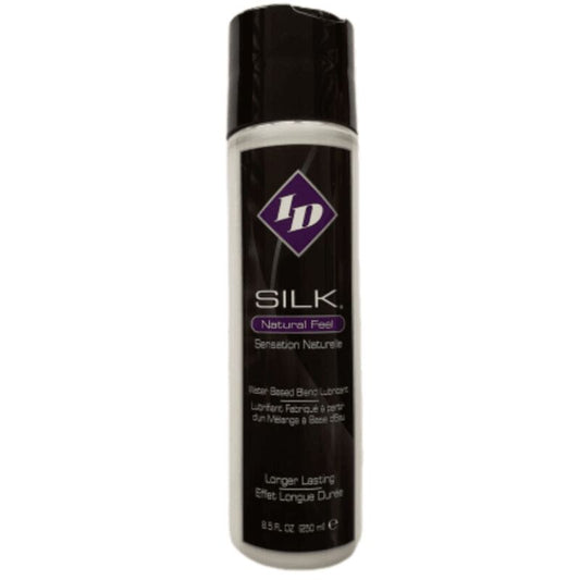 ID SILK - LUBRIFICANTE FEEL NATURAL À BASE DE ÁGUA E SILICONE 250 ML
