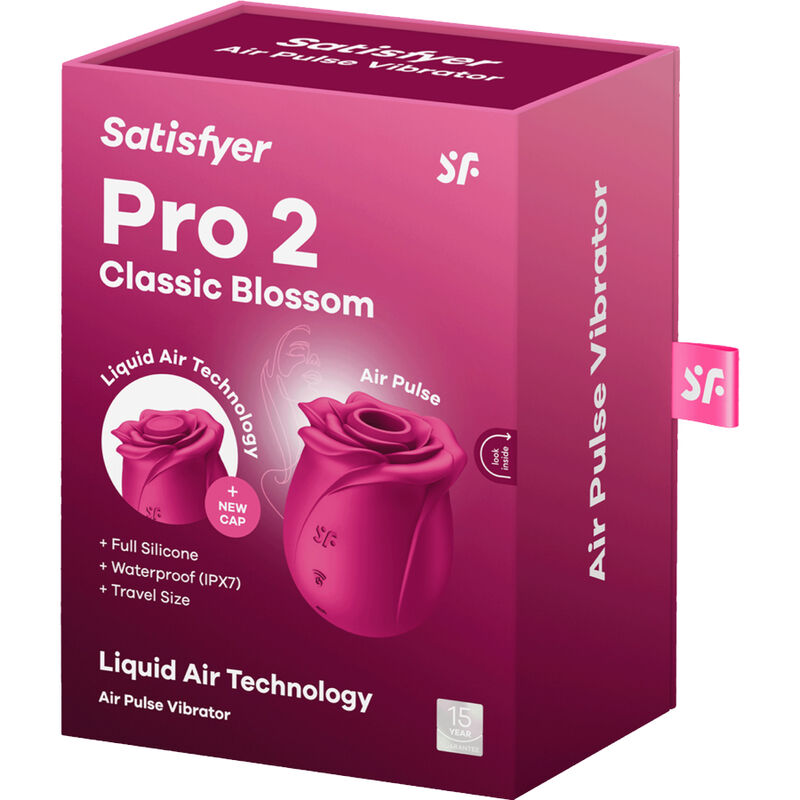 SATISFYER - VIBRADOR DE FLORES CLASSIC FLOWER PRO 2 AIR PULSE