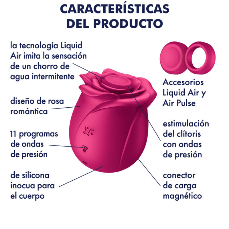 SATISFYER - VIBRADOR DE FLORES CLASSIC FLOWER PRO 2 AIR PULSE