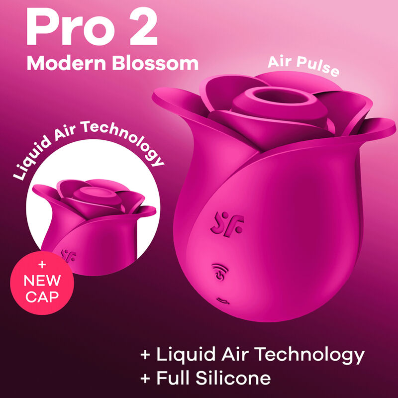 SATISFYER - VIBRADOR DE FLORES MODERNO AIR PULSE PRO 2