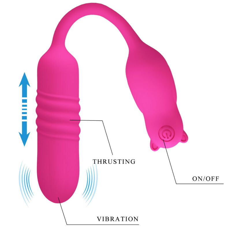 PRETTY LOVE - NOBIKUMA PINK SILICONE VIBRATING BALL