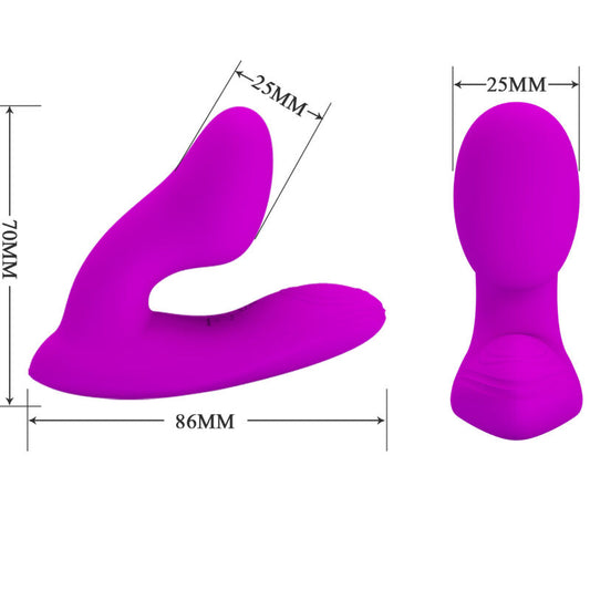 PRETTY LOVE - MASSAGEADOR DE CLITÓRIS MELVIN COM CONTROLE REMOTO