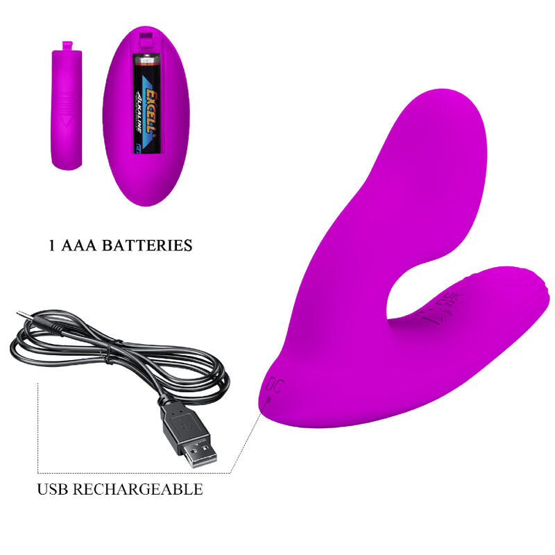 PRETTY LOVE - MASSAGEADOR DE CLITÓRIS MELVIN COM CONTROLE REMOTO