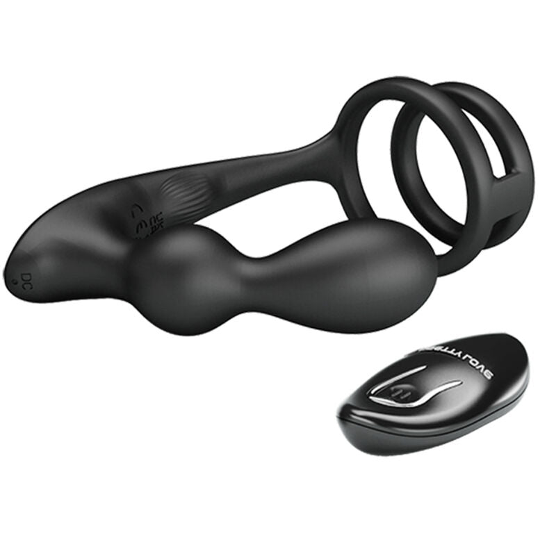 PRETTY LOVE - ANEL PENIANO MARSHALL COM PLUG ANAL VIBRANTE COM CONTROLE REMOTO