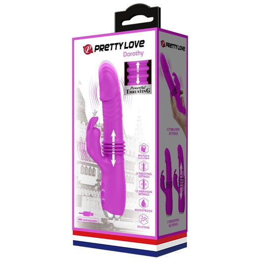 PRETTY LOVE - VIBRADOR COELHO RECARREGÁVEL ROXO DOROTHY