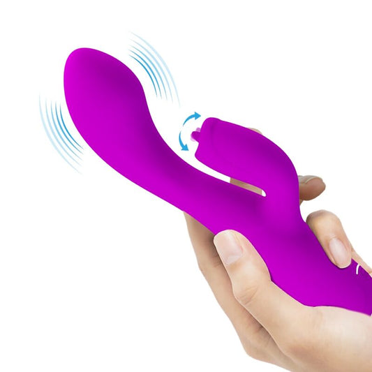 PRETTY LOVE - GLORIA VIBRADOR COELHO RECARREGÁVEL À PROVA D'ÁGUA ROXO