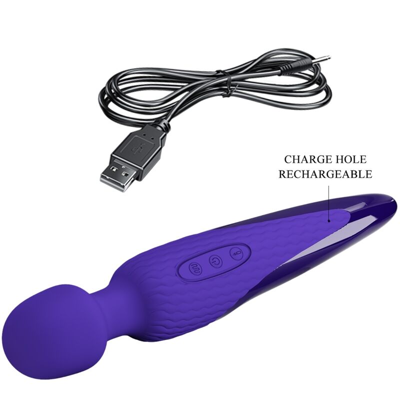 PRETTY LOVE - ANTONY YOUTH WAND VIBRADOR EFEITO DE CALOR ROXO