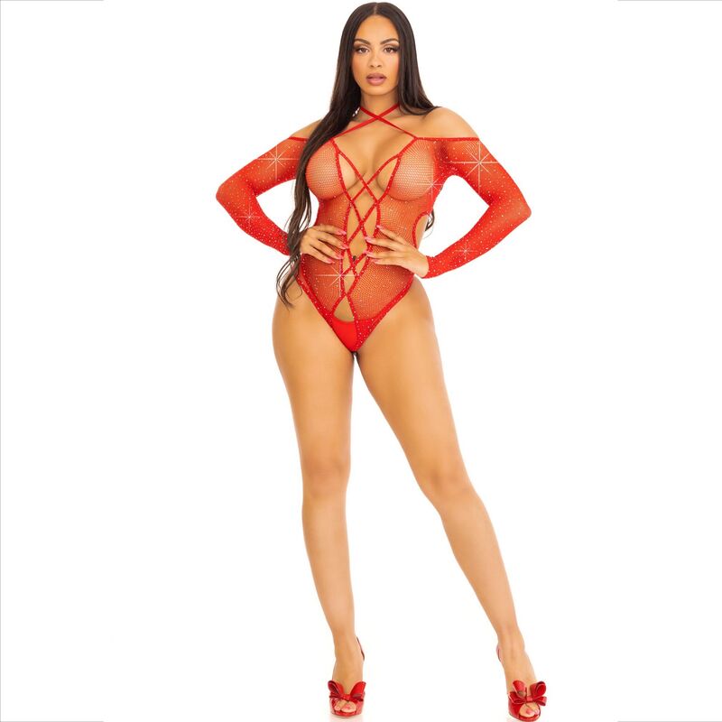 LEG AVENUE - CORPO SEM FRENTE COM VERMELHO BRILHANTE