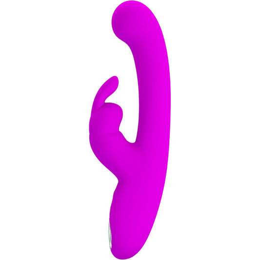 PRETTY LOVE - VIBRADOR LAMAR RABBIT E PONTO G ROXO