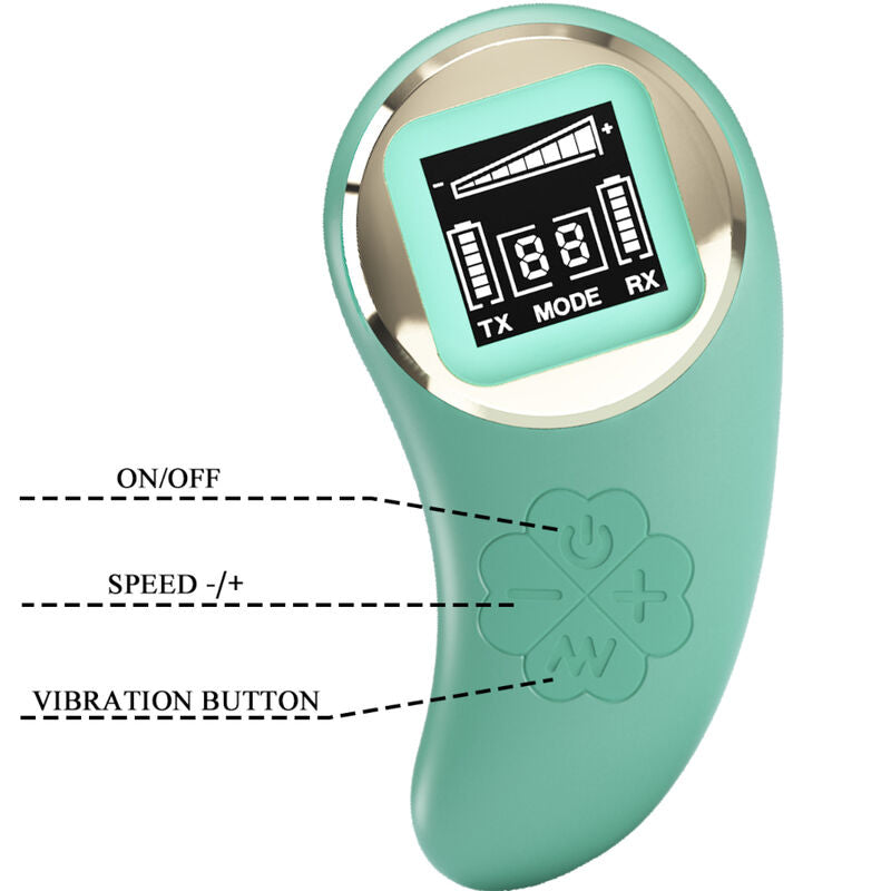 PRETTY LOVE - OVOS VIBRATÓRIOS COM CONTROLE REMOTO VERDES
