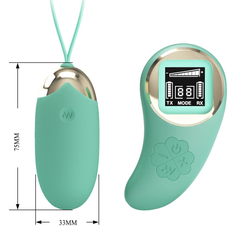 PRETTY LOVE - OVOS VIBRATÓRIOS COM CONTROLE REMOTO VERDES