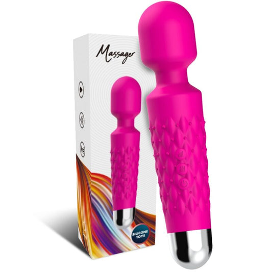 ARMONY - MASSAGEADOR E VIBRADOR POSTMAN CABEÇA SUPER FLEXÍVEL FÚCSIA