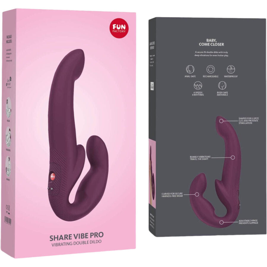 FUN FACTORY - COMPARTILHE VIBE PRO VIBRADOR DUPLO GRANATE