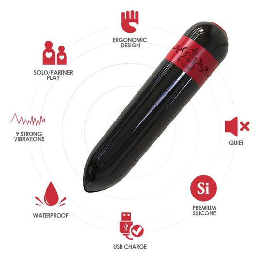 ARMONY - REMOTE CONTROL BULLET VIBRATOR ROCKET BLACK