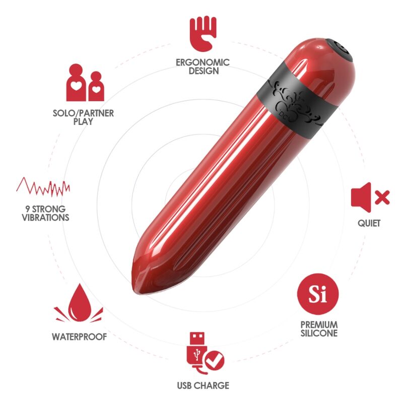 ARMONY - ROCKET BULLET VIBRADOR CONTROLE REMOTO FÚCSIA