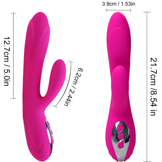 ARMONY - FLEXIBLE VIBRATOR & STIMULATOR HEAT EFFECT FUCHSIA