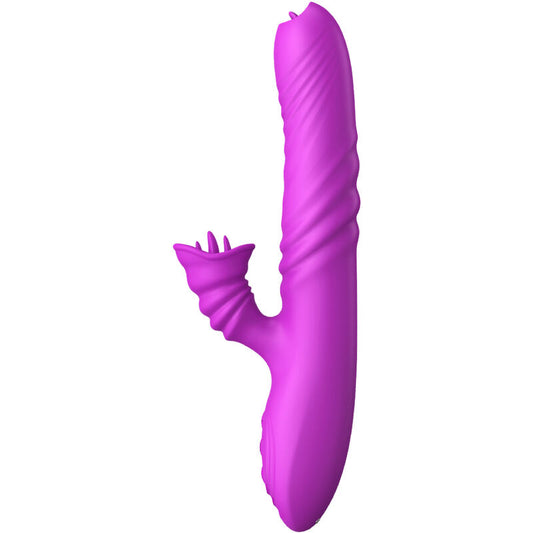 ARMONY - ANGELIA VIBRADOR MULTIFUNCIONAL LÍNGUA DUPLA EFEITO DE CALOR ROXO