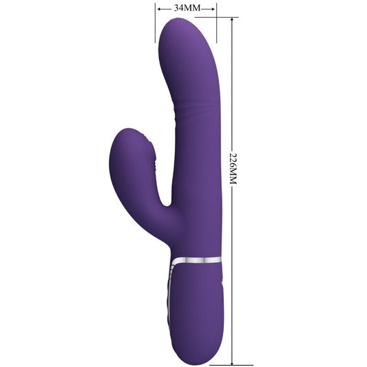 PRETTY LOVE - VIBRADOR MULTIFUNCIONAL PARA PONTO G ROXO