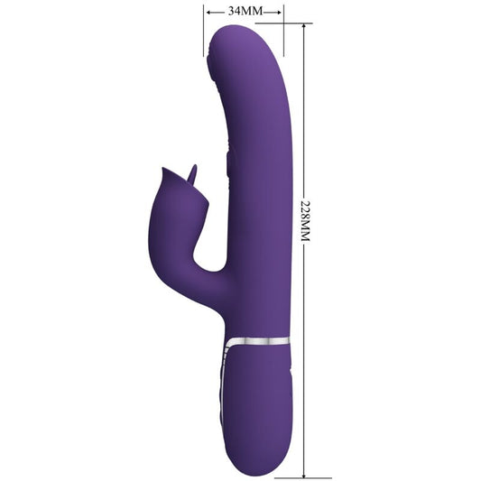 PRETTY LOVE - VIBRADOR DE COELHO ROXO LAMBERÁVEL