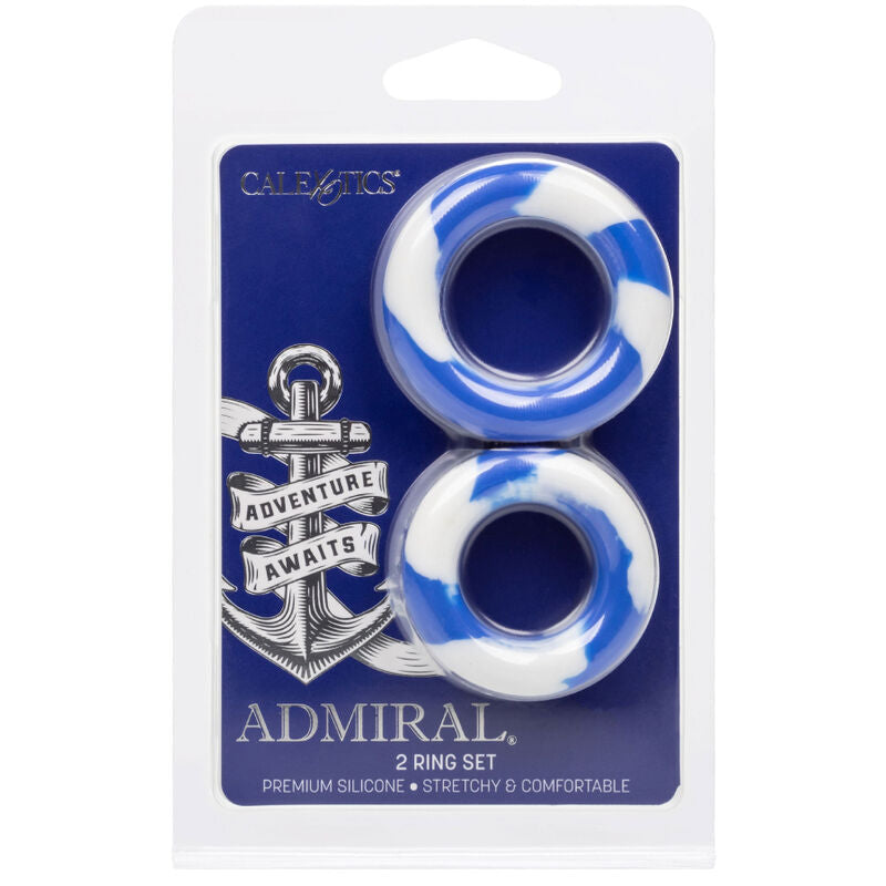 CALEXOTICS - CONJUNTO DE 2 ANÉIS PARA PÊNIS ADMIRAL