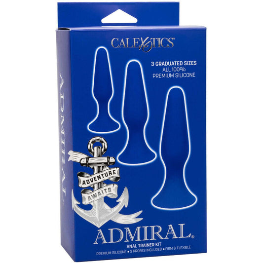 CALEXOTICS - KIT ADMIRAL 3 PLUG ANAL AZUL