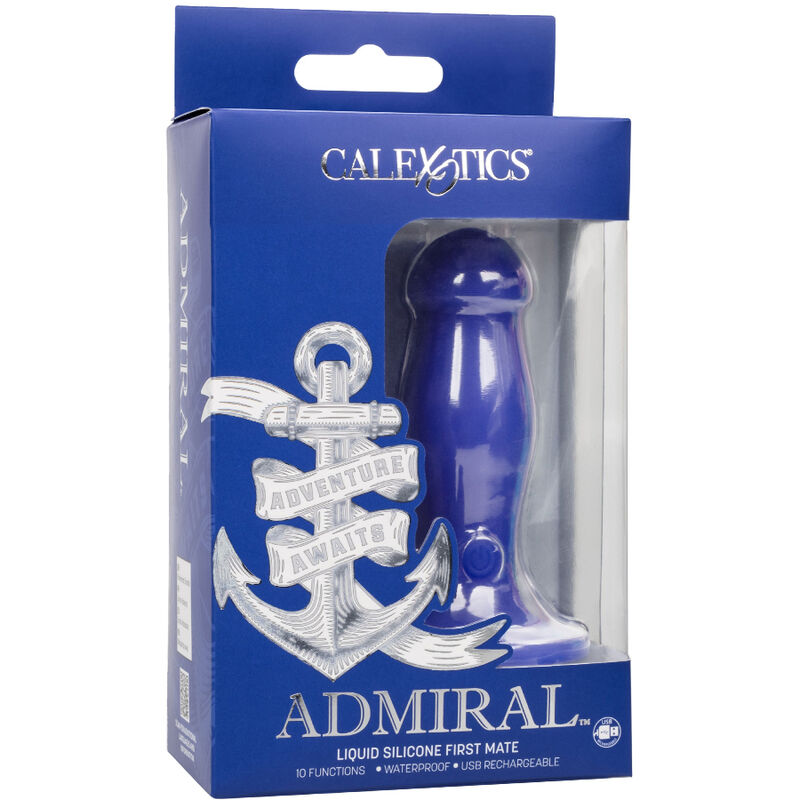 CALEXOTICS - PLUG VIBRADOR ANAL ADMIRAL FIRST MATE AZUL