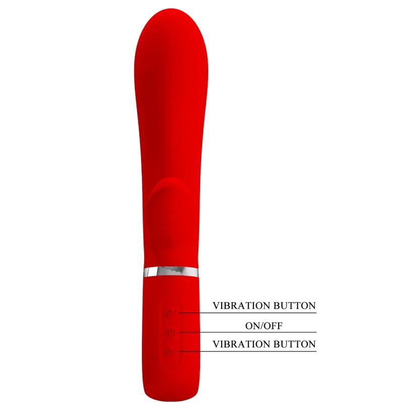 PRETTY LOVE - VIBRADOR MULTIFUNCIONAL PARA PONTO G THOMAS RED