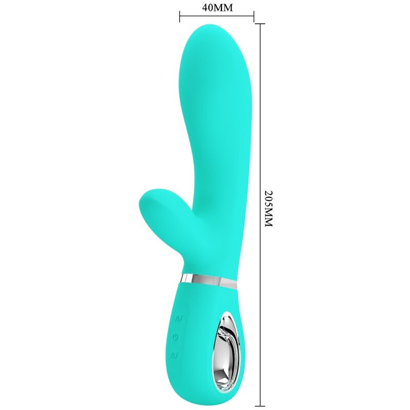 PRETTY LOVE - VIBRADOR MULTIFUNCIONAL G-SPOT THOMAS AQUA GREEN