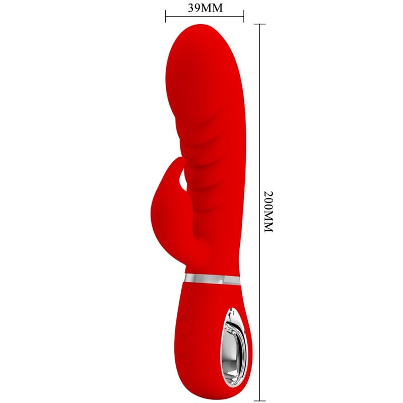 PRETTY LOVE - VIBRADOR MULTIFUNCIONAL PRESCOTT VERMELHO PARA PONTO G